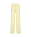 Fabiana Filippi Yellow Wool Anc Silk Pants In Nude