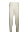 Fabiana Filippi Trousers Front Pleats Belt Loops In White