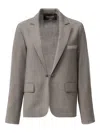 Fabiana Filippi Pocket-detail Blazer In Gray