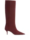 Fabiana Filippi Suede Pointed Boots In Rot