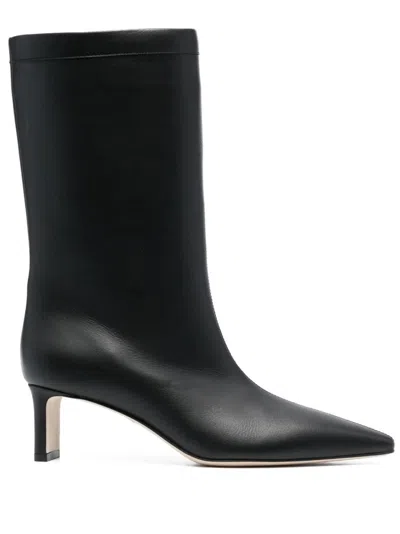 Fabiana Filippi 55mm Pointed-toe Leather Boots In Black