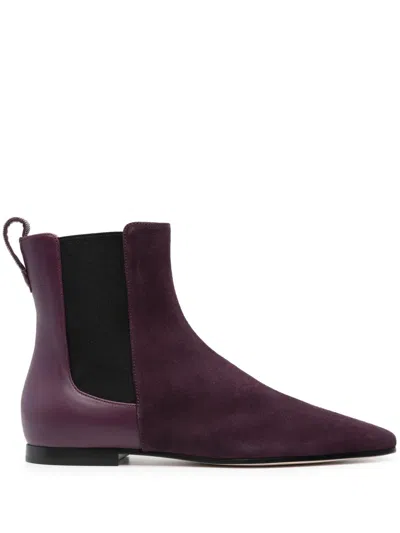 Fabiana Filippi Flat Ankle Boots  Woman In Violet