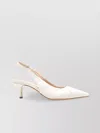 Fabiana Filippi Pointed Toe Kitten Heel Ruched Detail Pumps In Multi