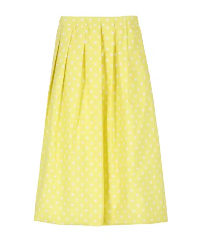 FABIANA FILIPPI POLKA-DOT MIDI PLEATED SKIRT