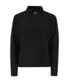 Fabiana Filippi Women's Cotton And Lurex Polo Neck Sweater In Black