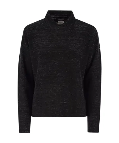FABIANA FILIPPI FABIANA FILIPPI LUREX DETAILED POLO NECK JUMPER