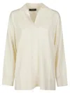 Fabiana Filippi Wool And Cotton Sweater In Vaniglia