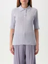 Fabiana Filippi Single-row Rib Knit Sweater In Purple