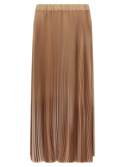 Fabiana Filippi Polyester Midi Women's Skirt In Brown