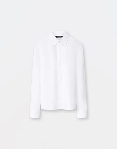 Fabiana Filippi Poplin Basic Shirt In Optical White