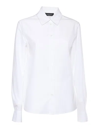 Fabiana Filippi Poplin Basic Shirt With Filo Diamante In White