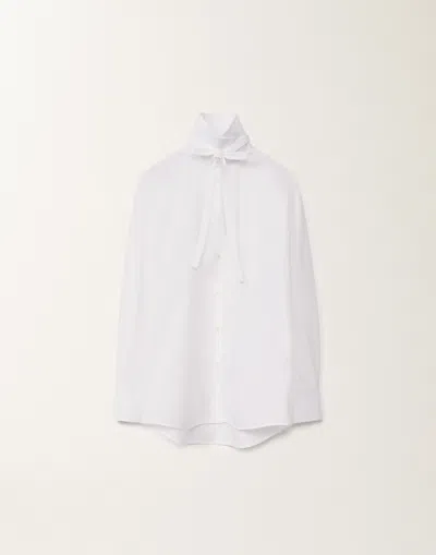 Fabiana Filippi Poplin Boyfriend Shirt In White