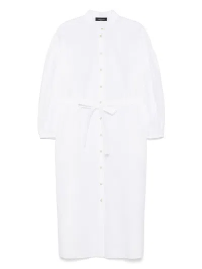 Fabiana Filippi Poplin Midi Dress In White