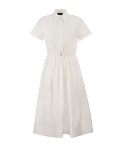 Fabiana Filippi Short-sleeved Polo Dress In White