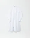 FABIANA FILIPPI COMPACT POPLIN TIERED SHIRT DRESS