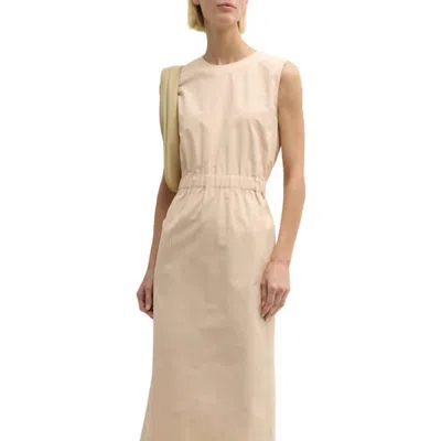Fabiana Filippi Cool Merino Wool-blend Midi Dress In Beige