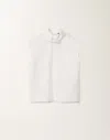 Fabiana Filippi Poplin Top In White