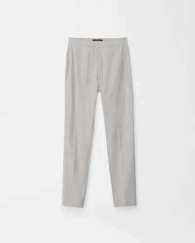 Fabiana Filippi Poplin Trousers In Light Grey