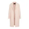 Fabiana Filippi Powder Pink Merino Wool Coat In Pink