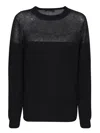 Fabiana Filippi Crew-neck Long-sleeve Jumper In Black