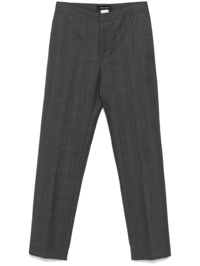 Fabiana Filippi Prince Of Wales-check Trousers In Grey