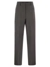 Fabiana Filippi Check-pattern Tailored Trousers In Grey