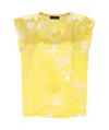 Fabiana Filippi All-over Patterned Silk Blazer In Yellow