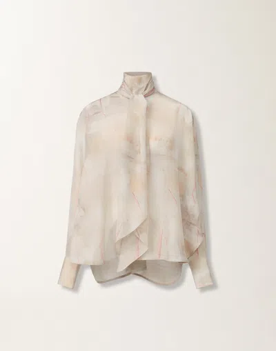 Fabiana Filippi Printed Crepe De Chine Top