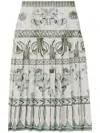 Fabiana Filippi Printed Midi Skirt In White