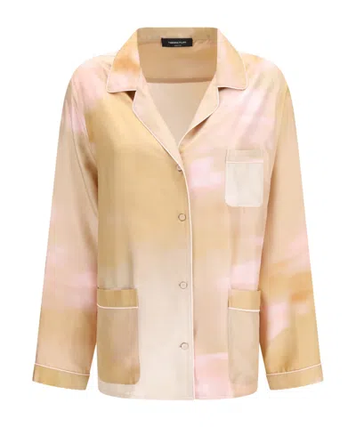 Fabiana Filippi Printed Pyjama-style Shirt In Neutral