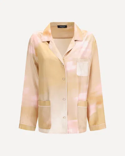 Printed Pyjama-style Shirt In Neutral from Fabiana Filippi