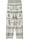 Fabiana Filippi Printed Straight Trousers In Neutrals