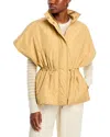 Fabiana Filippi Puffy Cap Sleeve Jacket In Gold