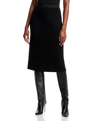 Fabiana Filippi Pull On Pencil Skirt In Black