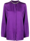 Fabiana Filippi Relaxed Fit Long-sleeved Blouse In Purple