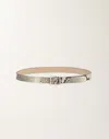 Fabiana Filippi Python-print Leather Belt In White