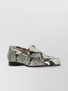 Fabiana Filippi Python Leather Loafers Snakeskin Pattern