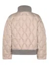 Fabiana Filippi Quilted Bomber Jacket In Brown