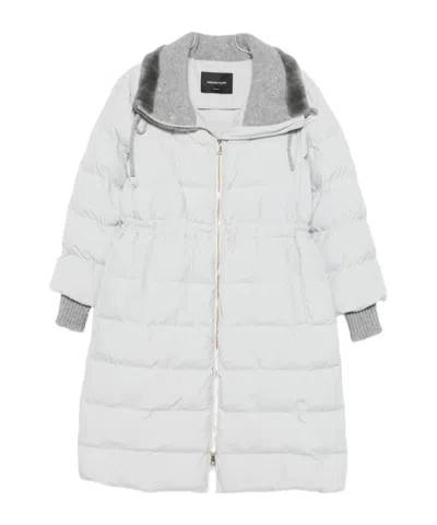 Fabiana Filippi Quilted Shearling-trim Parka In White
