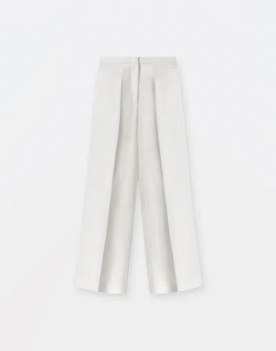 Fabiana Filippi Radzmir Wool And Silk Wide Trousers In White