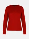Fabiana Filippi Red Cashmere Sweater In Red