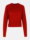 Fabiana Filippi Red Cashmere Sweater In Red
