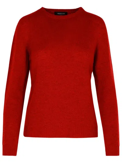 Fabiana Filippi Crewneck Knitted Jumper In Red