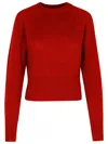 Fabiana Filippi Crew Neck Sweater In Red