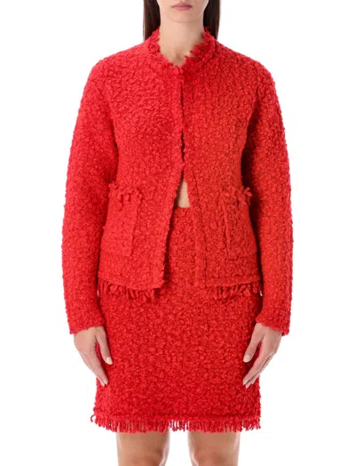 FABIANA FILIPPI RED WOOL BLAZER