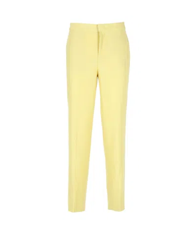 Fabiana Filippi Regular Fit Cropped Trousers In Yellow