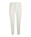 Fabiana Filippi Tailored White Trousers With Streamlined Design In White