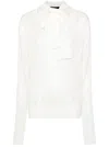 Fabiana Filippi Relaxed Fit Knitwear With Deep V-neck In White