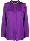 Fabiana Filippi Relaxed Fit Long-sleeved Blouse In Purple