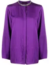 Fabiana Filippi Relaxed Fit Long-sleeved Blouse In Purple